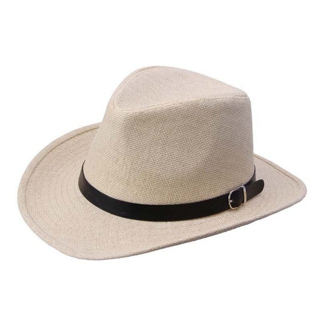 Summer Men Hat Straw Hat Cowboy Hat Fashion Western COW BOY Cavalry Hatband HOT