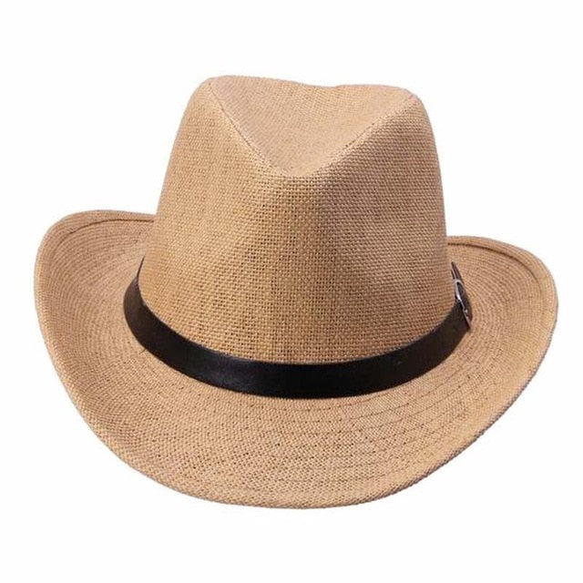 Summer Men Hat Straw Hat Cowboy Hat Fashion Western COW BOY Cavalry Hatband HOT