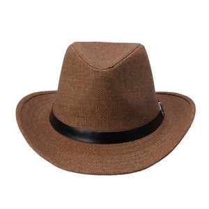 Summer Men Hat Straw Hat Cowboy Hat Fashion Western COW BOY Cavalry Hatband HOT